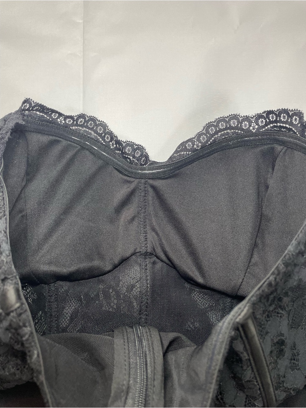 Lulus Black Lace Corset Jumpsuit Women’s Medium Strapless Wide Leg Elegant NWT - Picture 14 of 16